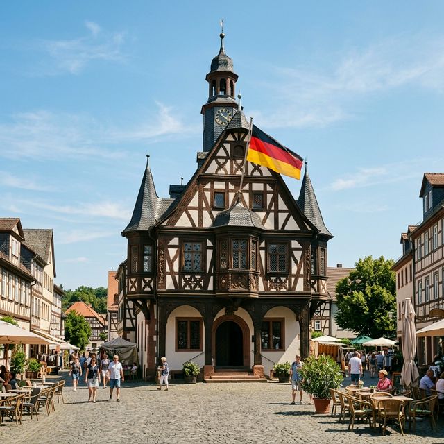 Deutsches Rathaus – die Gemeinde erhebt die Grundsteuer