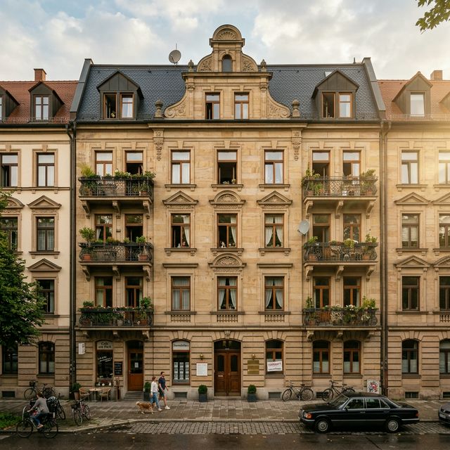 Deutsches Mehrfamilienhaus als Anlageimmobilie in der Innenstadt