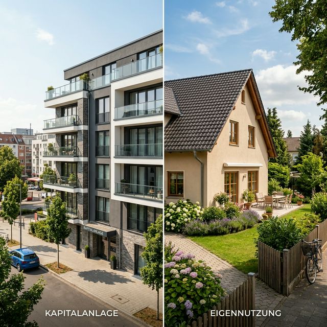 Vergleich: Kapitalanlage-Immobilie vs. Eigenheim